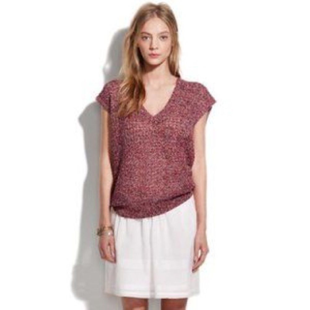 Madewell Wallace Porch Swing Pullover Linen Vest